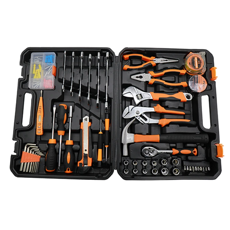 53 Piece Home Hand Tool Set Woodworking Combination Toolbox Repair Kits Gift Toolkit Manual Garden Tools