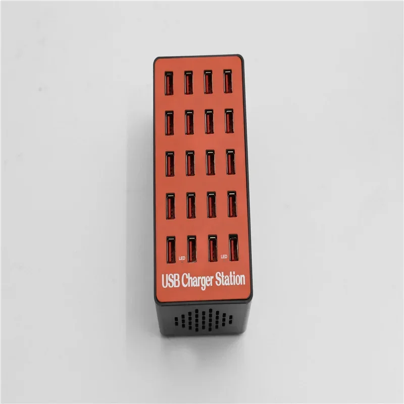 

USB-умное зарядное устройство для мобильного телефона, 20 портов, 20 А, многопортовая OEM-умная защита, поддержка нескольких портов