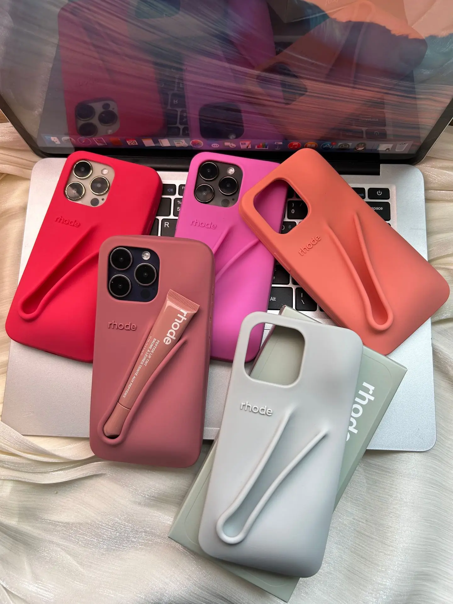 Fashion Box For Rhode Phone Case Gift Packaging Lipstick Box For Girl For iPhone 13 14 15 Pro Max Box