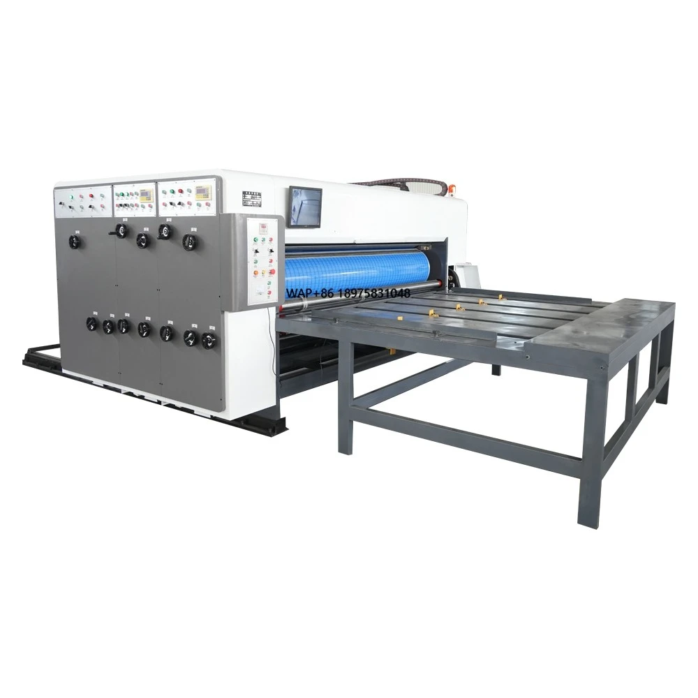 Box Packing Printing Machine Good Quality Printing Slotting Die Cutting Machine Semiautomatic Board Printing Slotting Machine