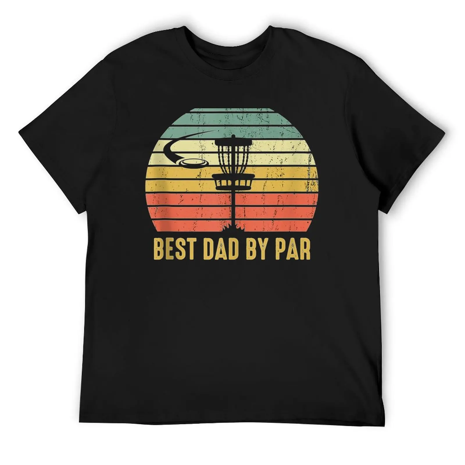 

Mens Best Dad By Par Funny Disc Golf Gift For Men Father'S Day T-Shirt topping luxury designer Funny t-shirt cotton t shirt men