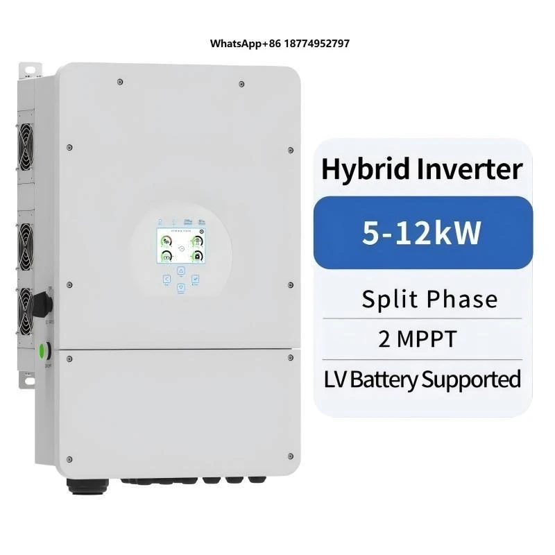 For 12kW Hybrid Solar Split Phase Inverter 48V IP65 Protection 97.6% Efficiency