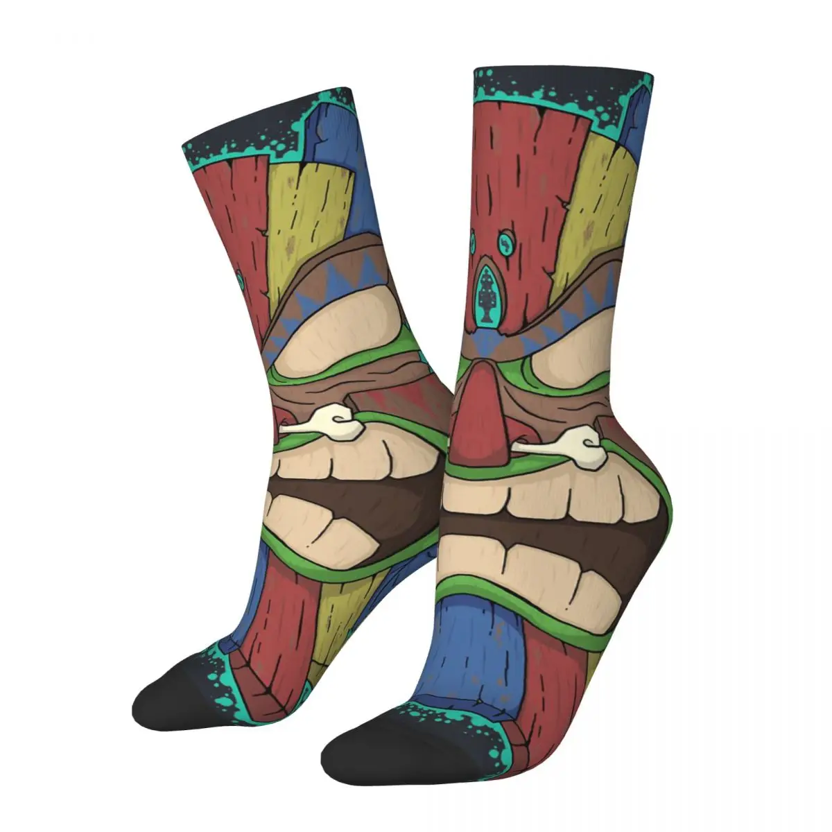 

Funny Happy Bone Men's Socks Vintage Harajuku Tiki Hip Hop Novelty Casual Crew Crazy Sock Gift Printed