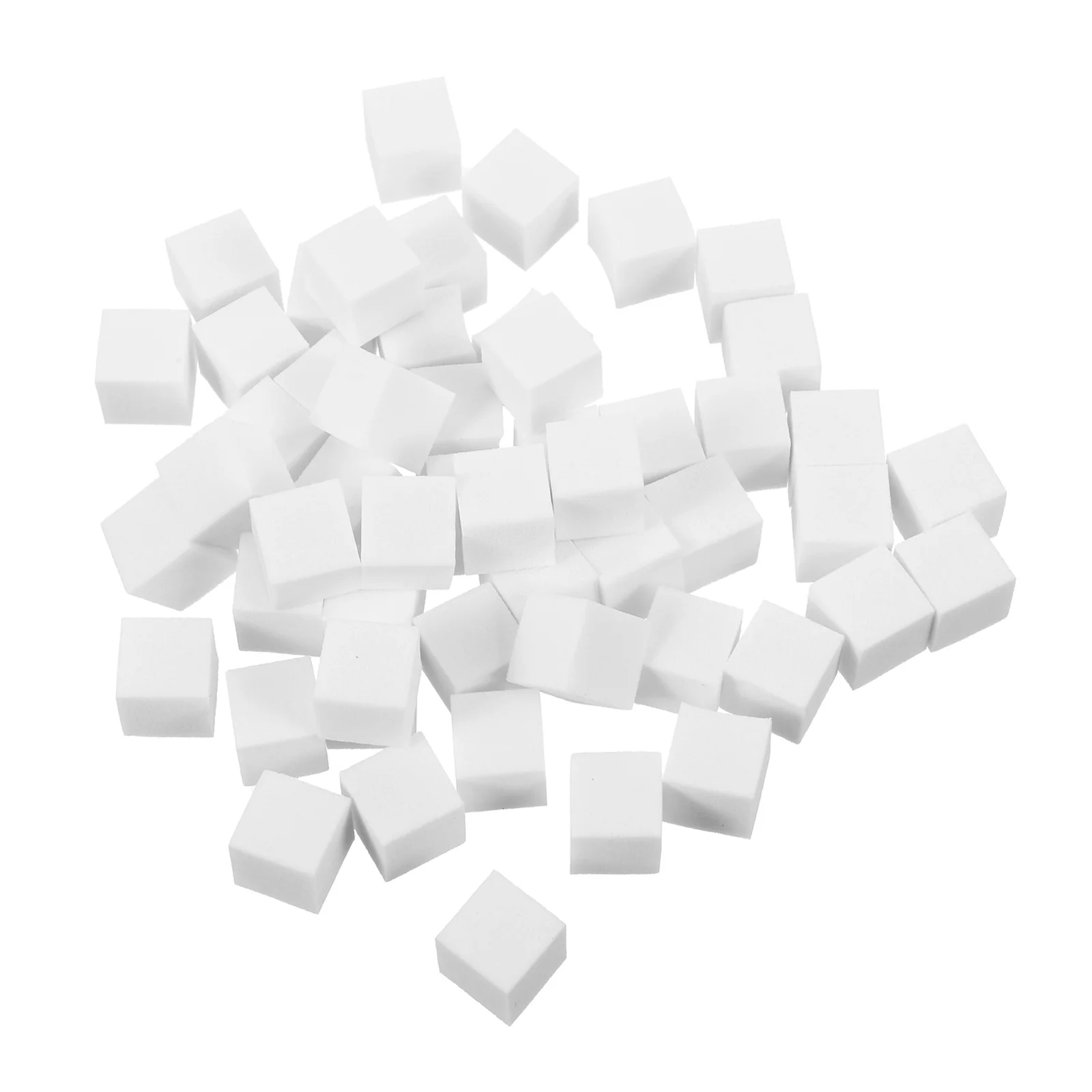 100 Stück Nagelschwamm, kleine quadratische Form, glattes Mischen, Acryl, Nagelkunst, Maniküre, Make-up-Werkzeug, französische Spitze, präzise Anwendung, weich