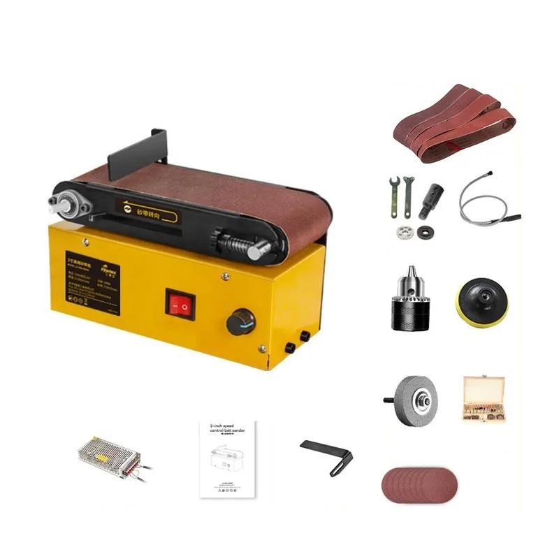 

Belt Disc Sander Belt Sander 2850RPM Bench Sanding Grinder Worktable For Woodworking 220V-24V