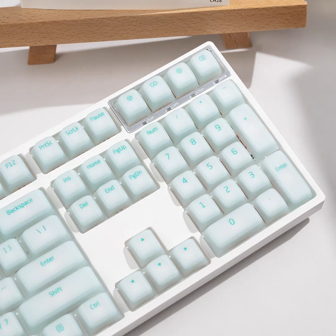 Light-transmitting soft waxy feel Original height Fits 61 87 104 108 key keycaps