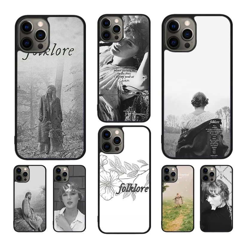 Folklore Phone Case Cover For iPhone 15 16 14 Plus 11 12 mini 13 Pro Max Apple X XR XS max