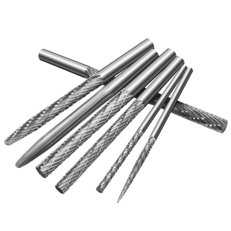 Extended Grinding Head Woodworking Rotary File Engraving Milling Cutter Electric Drill Bit Plastic Soft Metal Wood Grinding Tool