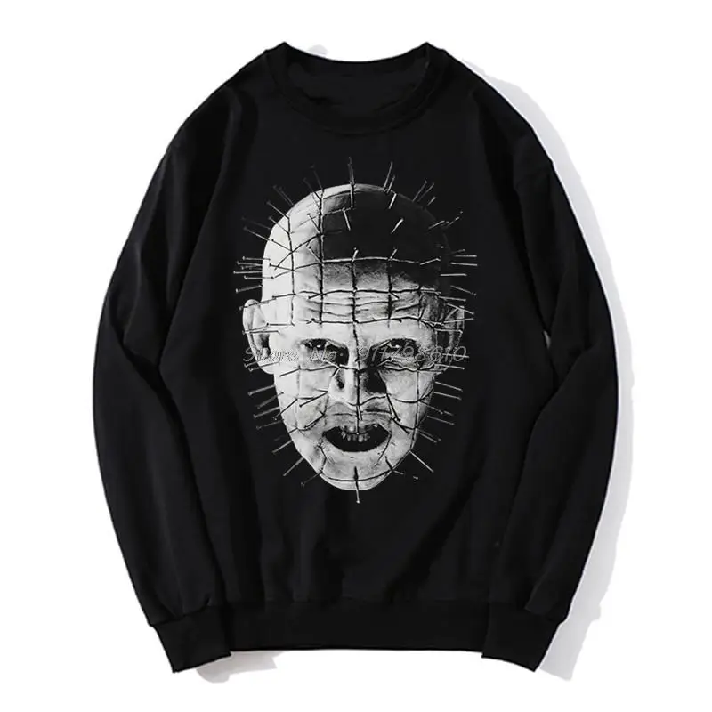 Hellraiser Movie Pinhead Close Hoodie BRAND O-Neck Fashion Casual Spring Autumn Sweater Streetwear Harajuku