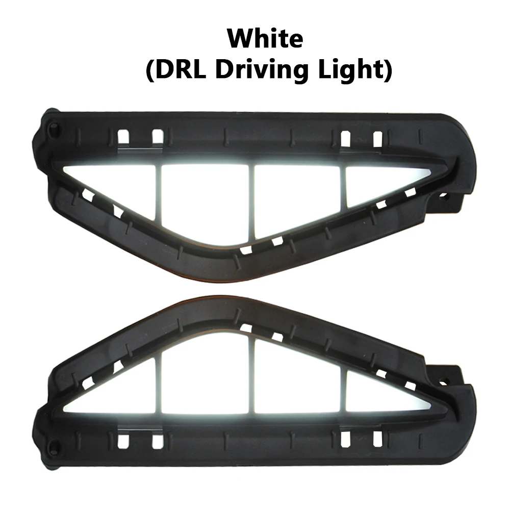 Clignotant de pare-chocs à LED avec 2 modes d'éclairage, antibrouillard DRL, lumières de décoration pour véhicules, Hyundai Santa Fe 2021-2022