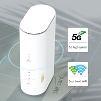 5G WiFi Routers with SIM Card Slot Hotsport Router 2.7Gbps NSA/SA 4x4 MIMO CPE Router Built-in Multiple Antennas for Home Office