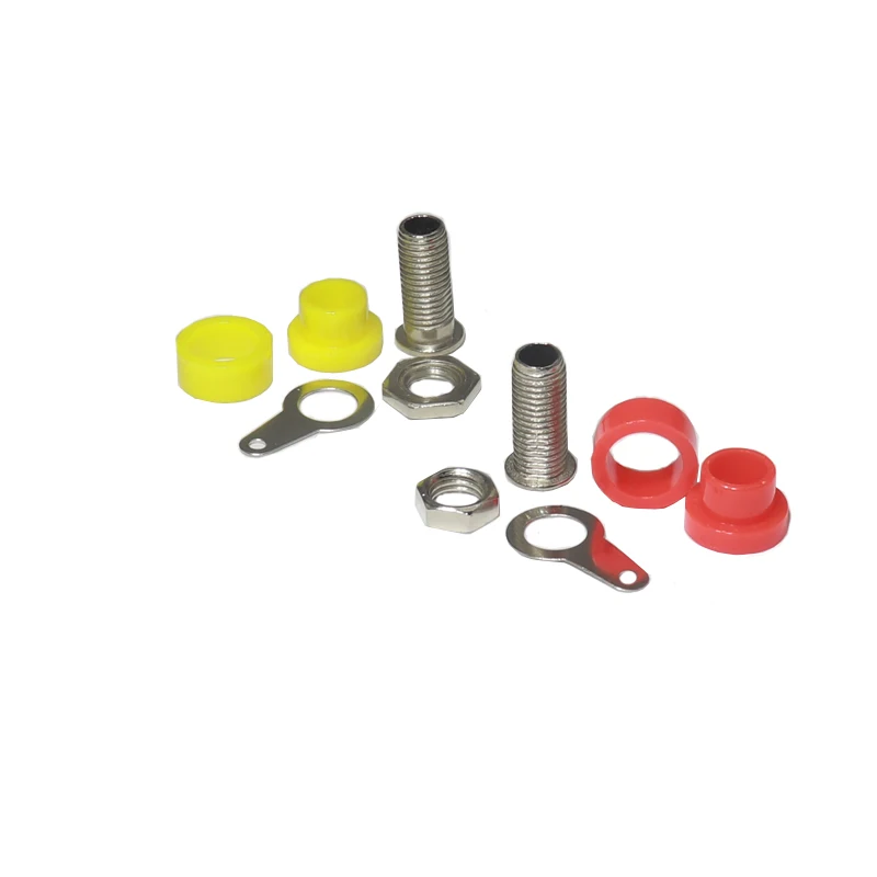 【30-10PCS】4mm Female Socket Connector Screw Terminal Binding Post Audio Speaker Adapter