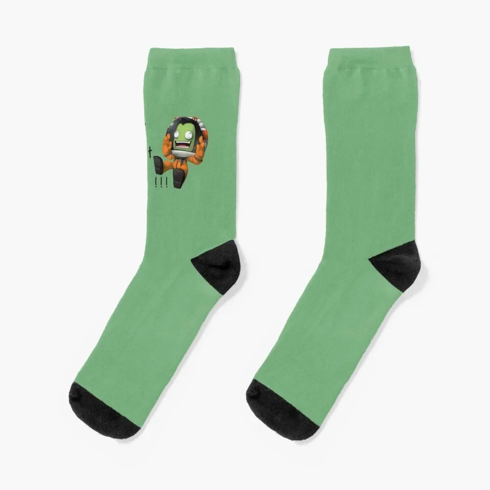 Entspann dich und akzeptiere meinen Verrückten!!!, Kerbal Space Programm Socken Luxus helle Strumpfband Männer Socken Frauen