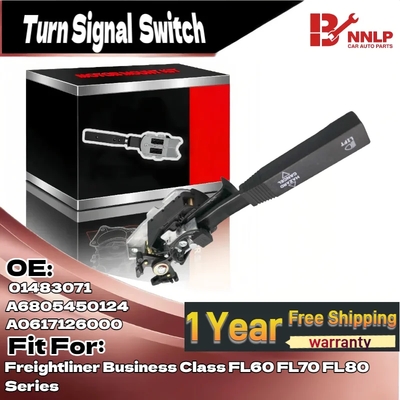 

For Durable Turn Signal Switch for Freightliner Business Class FL60 FL70 FL80 Series 01483071 A6805450124 A0617126000