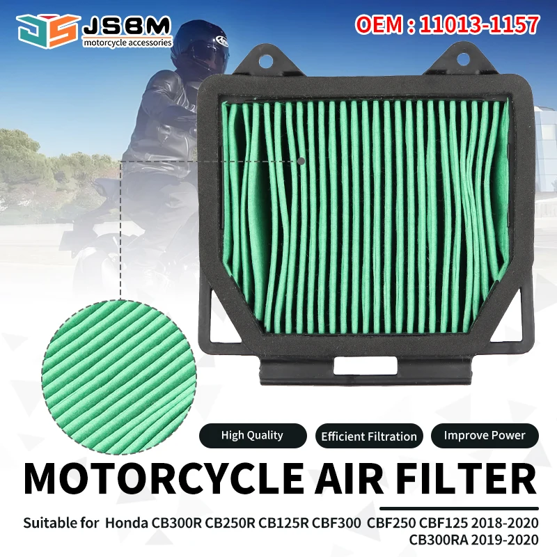 

JSBM Motorcycle Accessories Air Filter For Honda CB125R 2018 2019 2020 2021 2022-2025 CBF125 CB250R CBF250 CB300R 17210-K94-T00