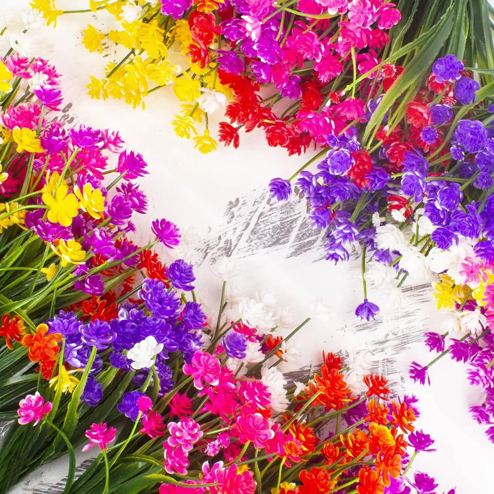 Party Decor Faux Plants Sturdy Construction Weather Resistant Artificial Flower Arrangements For Weddings Artificial Flowers