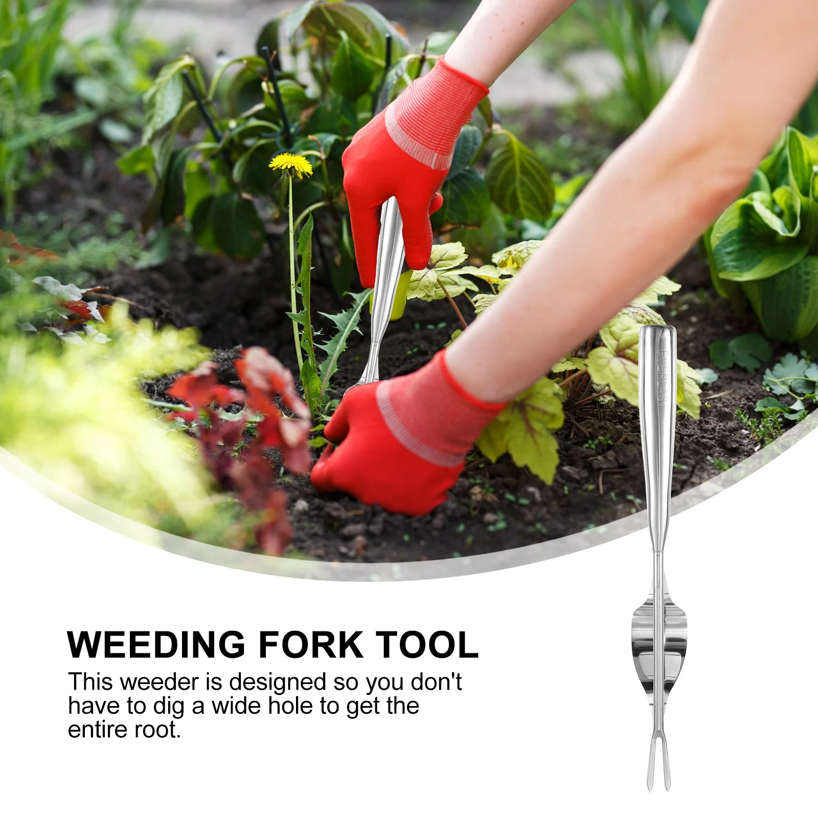 شوكة إزالة الأعشاب الضارة للحديقة شديدة التحمل مع بناء قوي يزيل أداة إزالة الأعشاب الضارة اليدوية المقاومة للصدأ بسرعة للاستخدام في الفناء