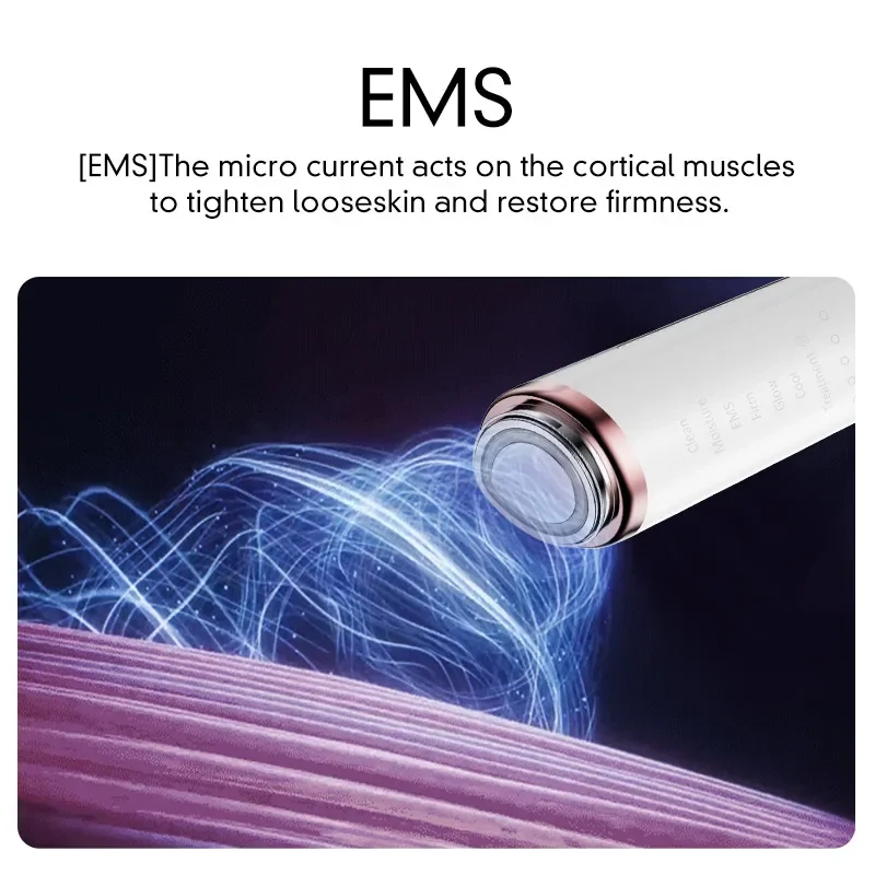 Multifunctioneel microstroom gezichtsschoonheidsapparaat Roodlichttherapie Gezichtshals Massager voor huidverjonging Lifting Aanscherping