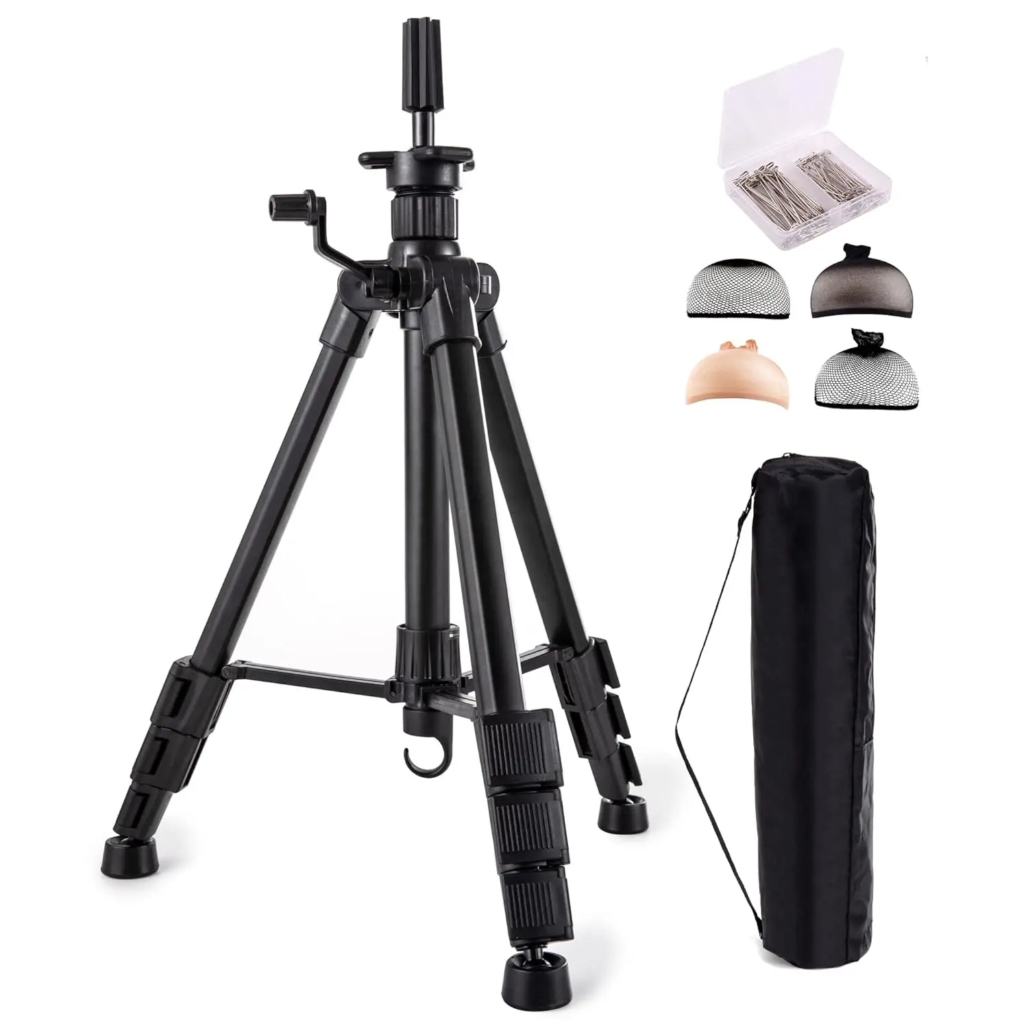 

Усиленная регулируемая подставка-штатив для париков и манекенов с аксессуарами, 15.9-51.6 дюймов