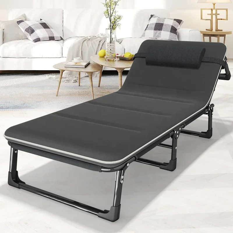 Outdoor adjustable sunshine beach rollaway bed portable travel folding bed with mattress