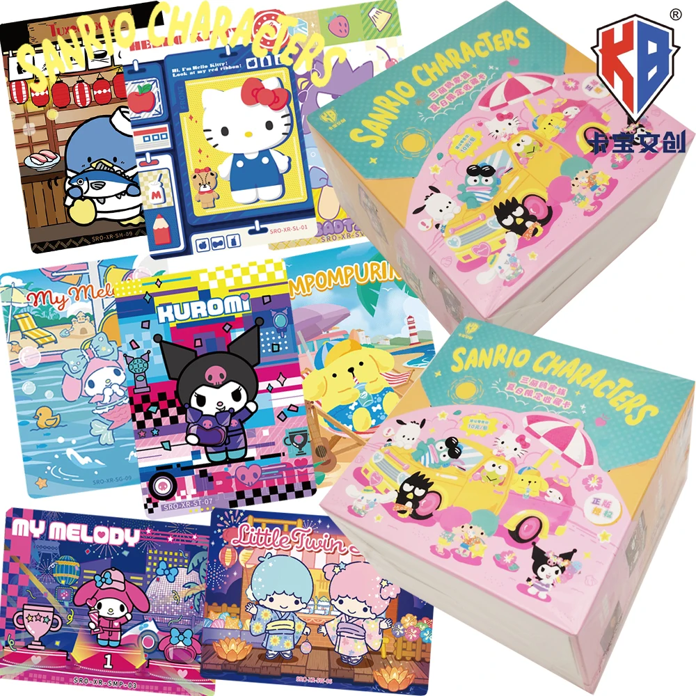 Kabao Official Genuine Sanrio Collection Cards Anime IP Pom Pom Purin Kuromi High Quality and Exquisite Cards Surprise Fun Gift