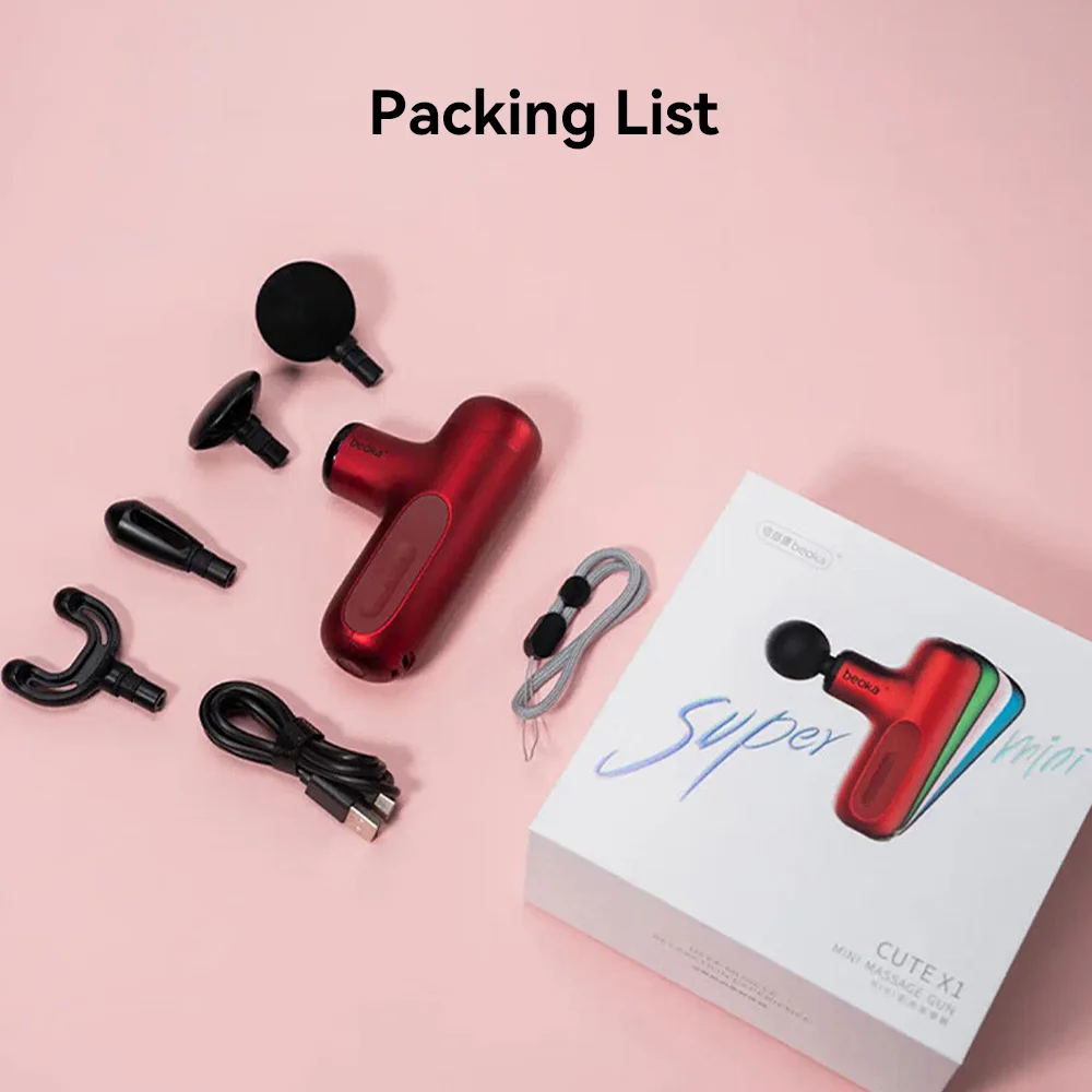 Beoka 2025 Professional Deep Tissue Fascia Heated Cooled Body Facial Muscle Massage Vibrating Deep Percussion Massage