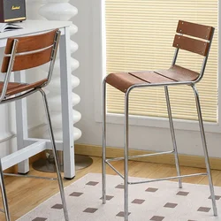Taburetes de Bar modernos para sala de estar, salón, restaurante, minimalista, dormitorio, sillas de comedor, trono, relajante, muebles de salón
