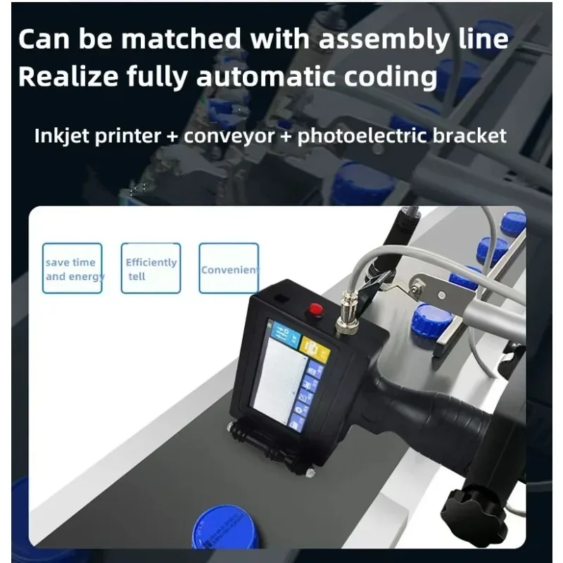Handheld Inkjet Printer Portable Date Coding Printer Automatic Numbering Machine