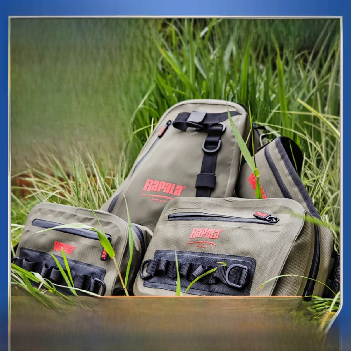 Bolsa de Pesca Leve e Impermeável Rapala para Uso Externo, Bolsa de Cintura, Bolsa de Peito, Bolsa de Ombro Único, Equipament...