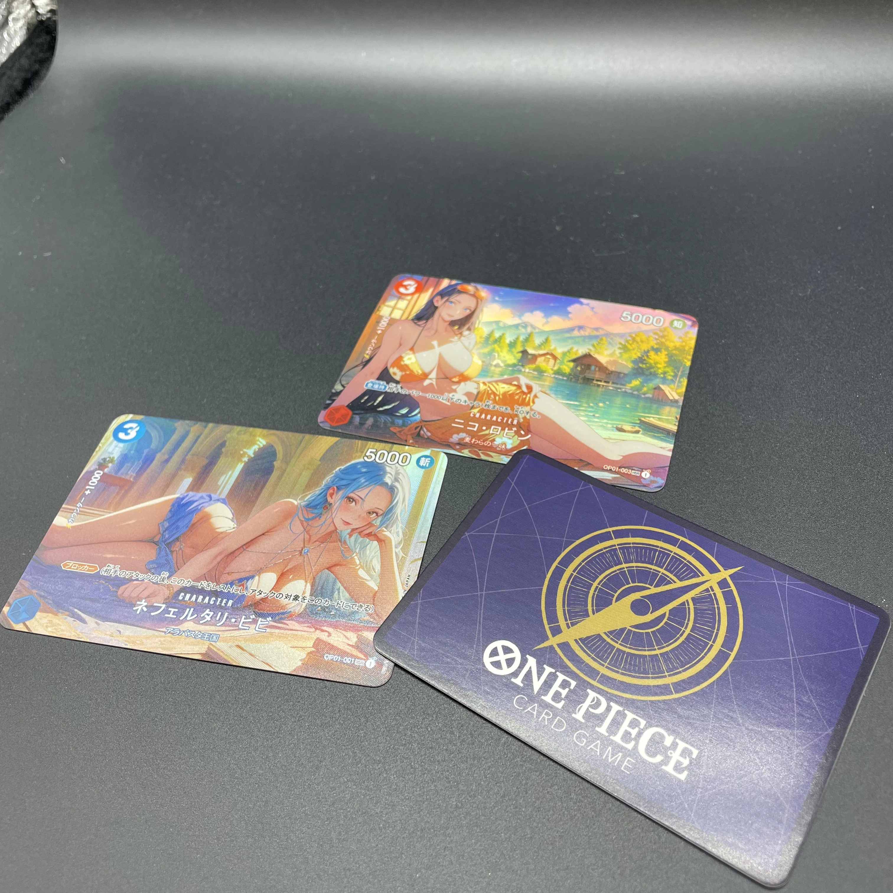 3 قطعة/المجموعة Diy OPCG Doujin بطاقات التداول فيفي نيكو روبن نامي النسخة اليابانية الانكسار اللون فلاش الملمس جمع بطاقة هدية