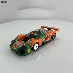 Poladeer 261pcs MOC-Mazda787 Le Mans 1991 Mazda 787B Racing Car Building Blocks Assembly Small Particles Toy Model Birthday Gift