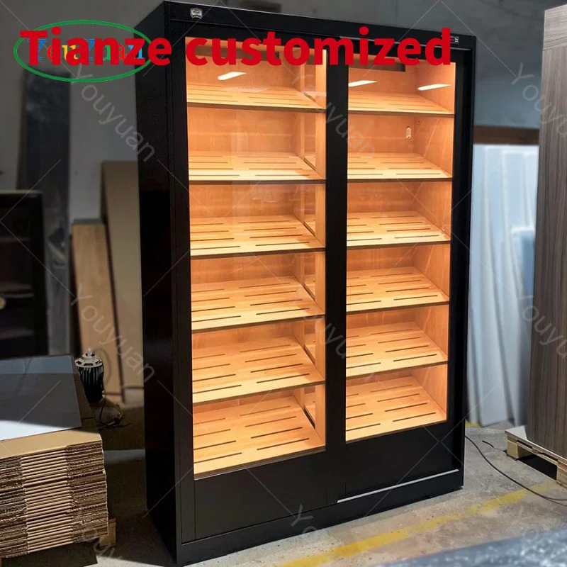 (customized)customized cigar bar furniture Smoke Shop Dispensary Display Hookah Glass Wall Display Cabinets