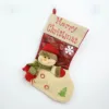 Big Head Doll Christmas Socks Cartoon Plush Tree Pendant Candy Gift Bag With Hanging Loop Uses For Xmas Decor 4