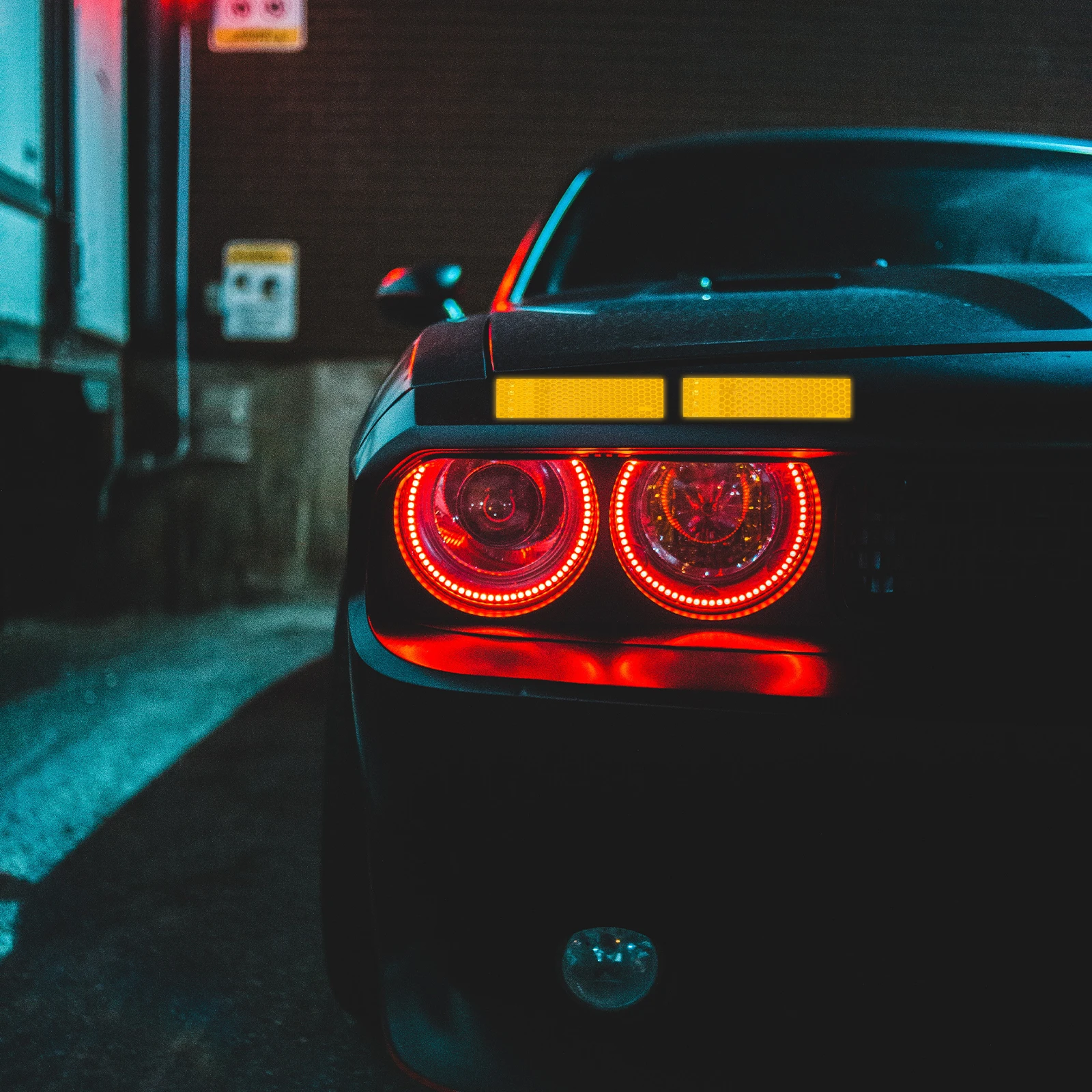 Luminous Reflective Tape Warning Strip Night Fluorescent Safety Indicator Waterproof Weather Resistant Strong Adhesive Long