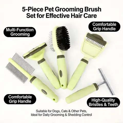 Dog Comb Knife Dogs Brush Double-Sided Combs for Dogs Hair Cleaning Massage Dog Brush Rake Comb Pet Hair Remover Pet Supplies