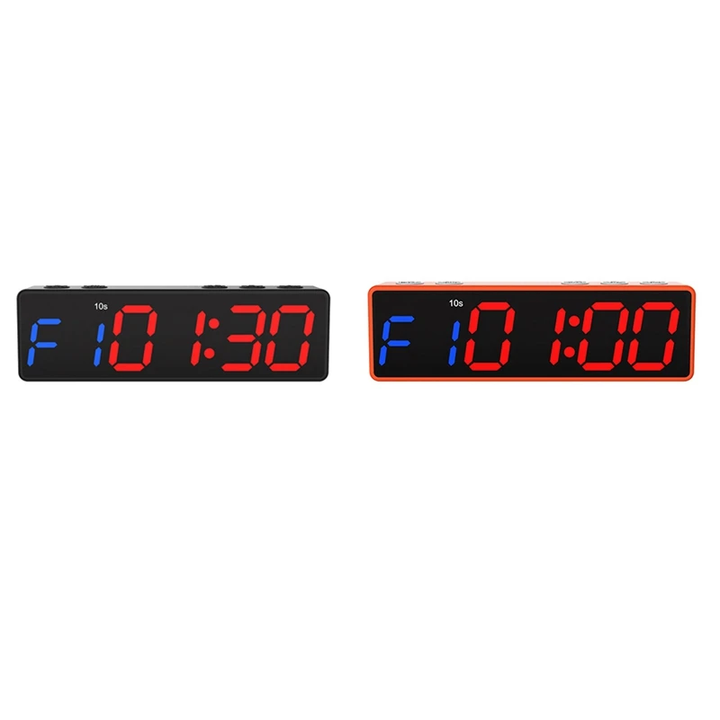 ABGR-Portable Gym Timer Interval Timer Workout Fitness Clock Countdown/UP/Stopwatch Magnetic USB Rechargable Fitness Timer