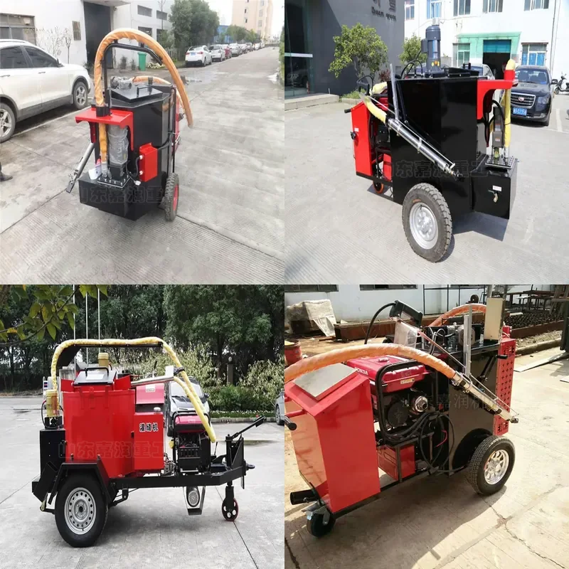 Highway asphalt seam machine, residential road crack repair equipment, traction cement ground seam machine