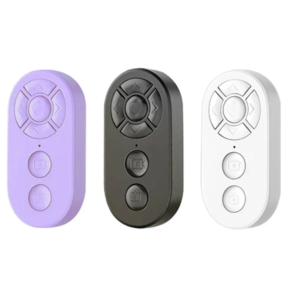 Blue-tooth Compatible Remoter Mobile Selfie Lazy Instant Music Video Button Remote Control For Mobile Phone E-book Flipping