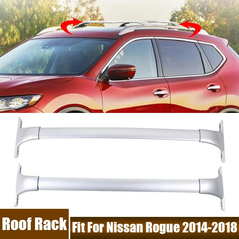 

Car Accessories Roof Rack Cross Bars Crossbars 68KG 150LBS Cargo Luggage Snowboard Carrier Top Fit For Nissan Rogue 2014-2018