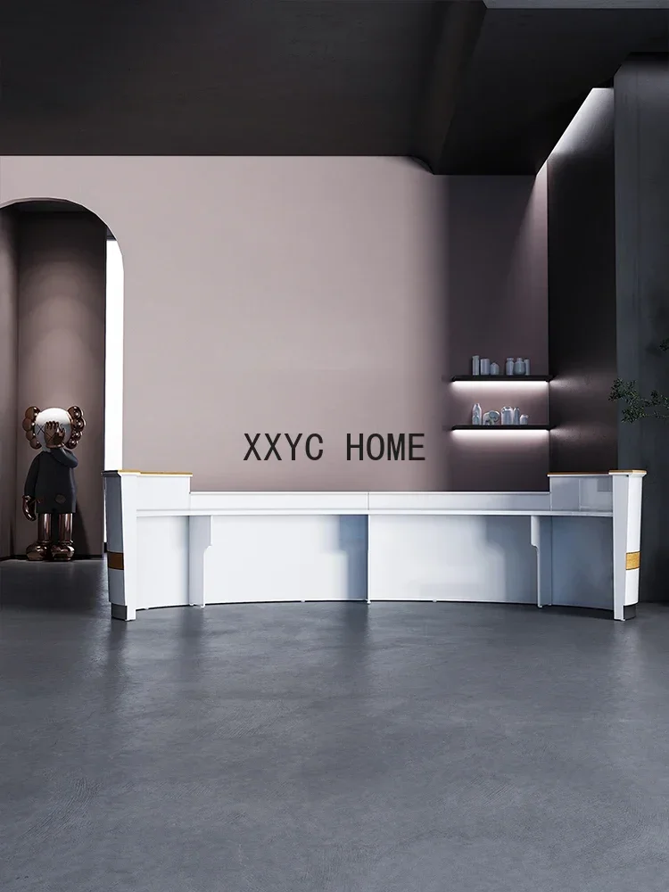 Marble Company Office Front Desk Reception Desk Simple Modern Cashier