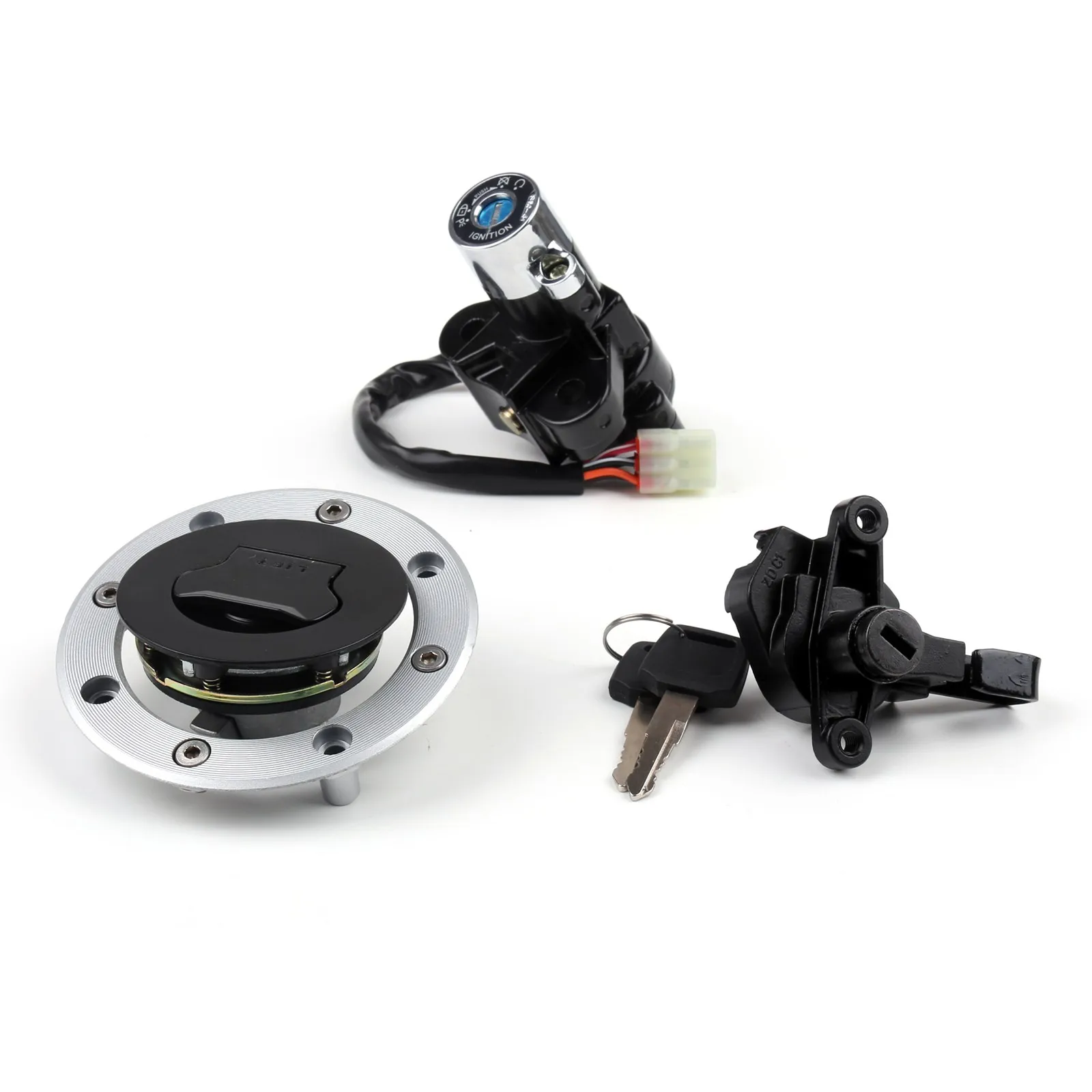 Artudatech Ignition Switch Lock & Fuel Gas Cap Key Set For Suzuki GSF600 GSF1200 Bandit