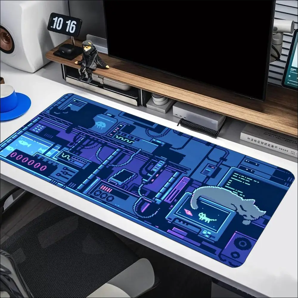 Circuit Pattern Extra Large Gaming Desk Mat Extended Mouse Pad Non Slip Rubber Base For Keyboard Laptop Computer Gaming Setup