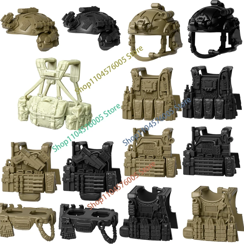 MOC Figuren Körperteile Bausteine Mittelalterlicher Ritter Kapuzen-Kopfbedeckung Zepter Spezialeinheiten Soldatenhelm Mini-Bausteine Spielzeug T30 – Detail 2