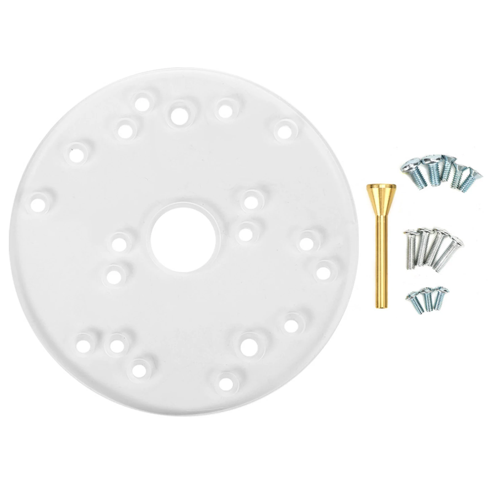 

Woodworking Auxiliary Tool Acrylic Router Base Plate With Centering Pin Has Excellent Visibility