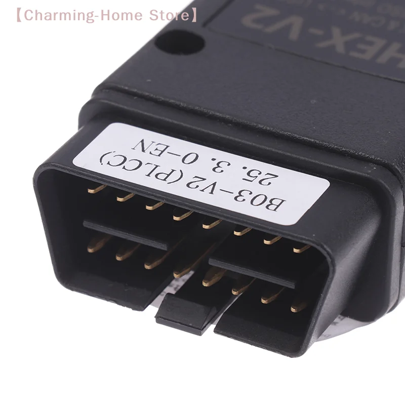 【M】Cavo HeX V2 Interfaccia VCDS 24.7 ATMEGA162 5054 Interfaccia USB per rilevatore di auto multimarche Supporta l'inglese