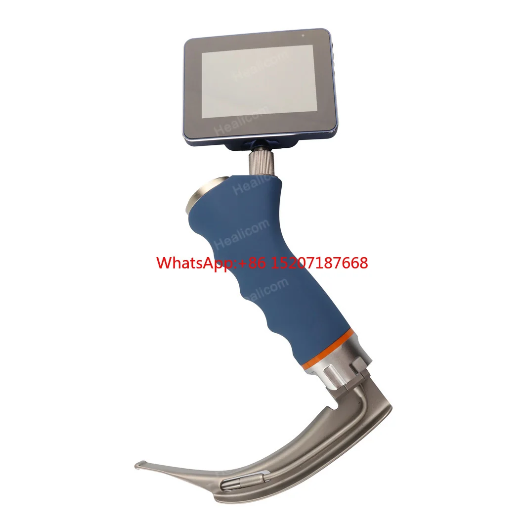 Hospital Medical 3inch Touch Screen Portable fiberoptic Reusable Video Laryngoscope