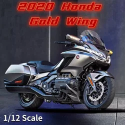 WELLY 1/12 Honda 2020 Gold Wing Toy Motorcycle Model Alloy Diecast Static Simulation Scale Model Motorcycle Boys Toy Collection