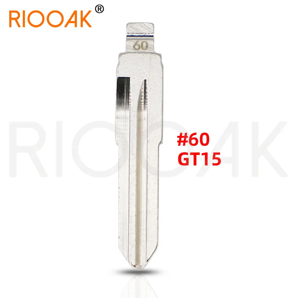 

10шт 60 # GT15 откидной автомобильный ключ для Fiat KD, металлический VVDI JMD, сменный брелок без вырезанного ключа