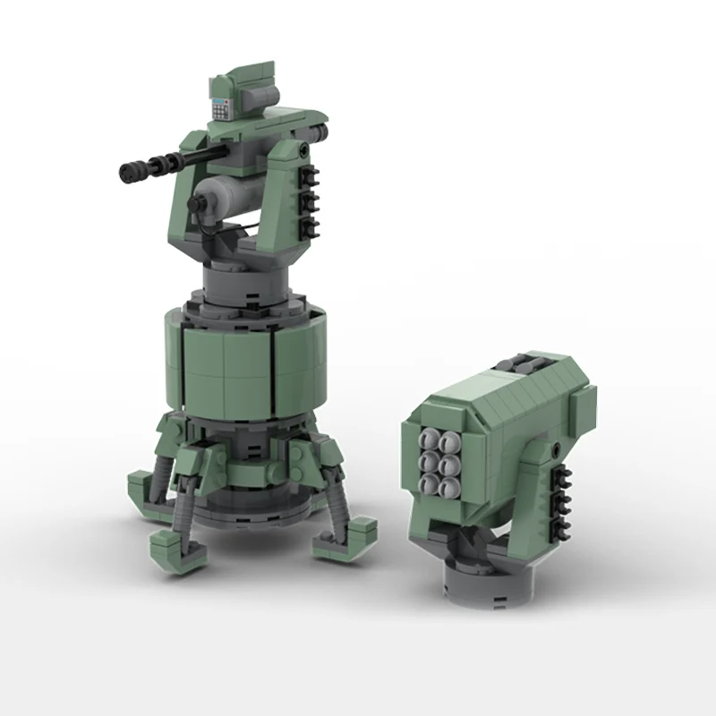 

Popular Game Model MOC Building Bricks Anti-Air Turrets Modular Technology Gifts Holiday Assemble Children Toys Suit
