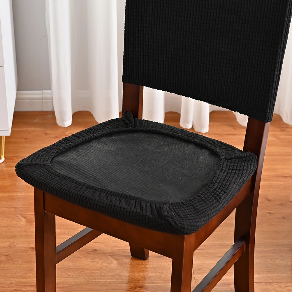 

Dining Chair Cover Seat Protector Backrest Sleeve Washable Polyester Cushion Thick High Grade Material Practical